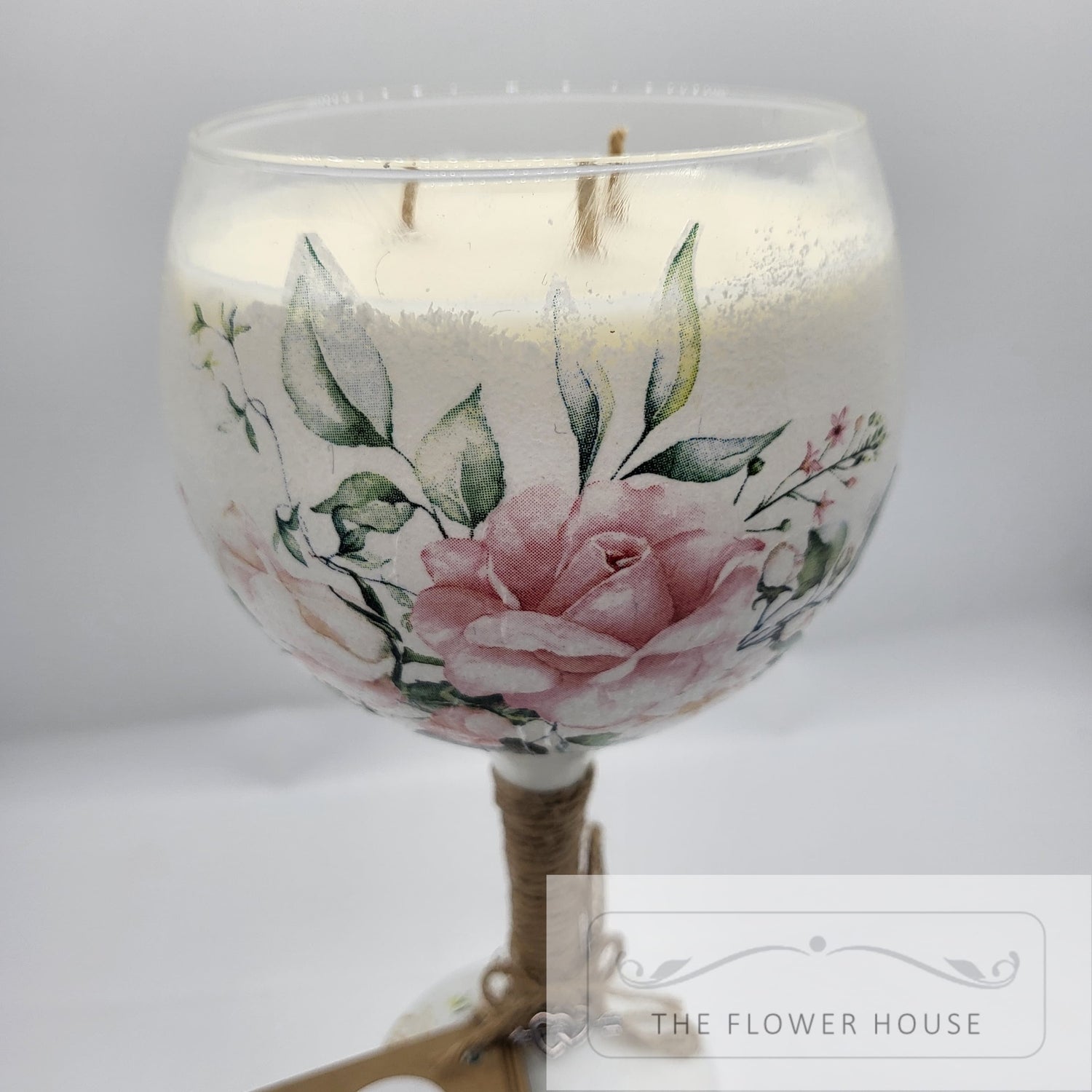 Decoupage Gin Glasses.