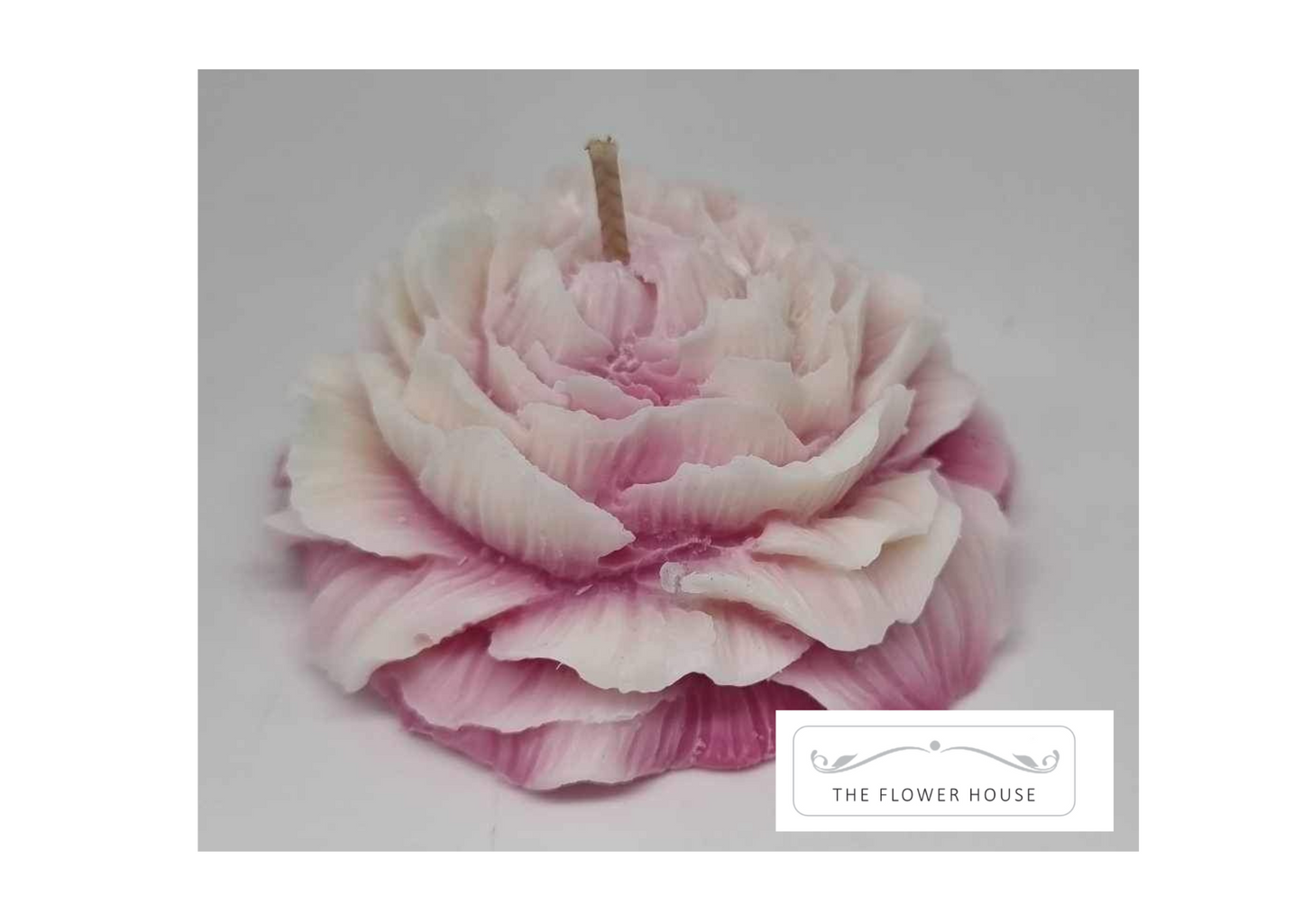 Moulded Peony Candle