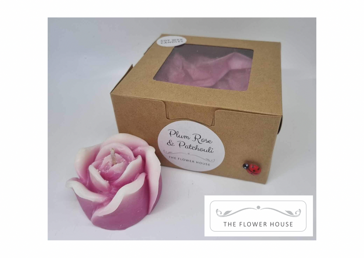 Moulded Rose Candle