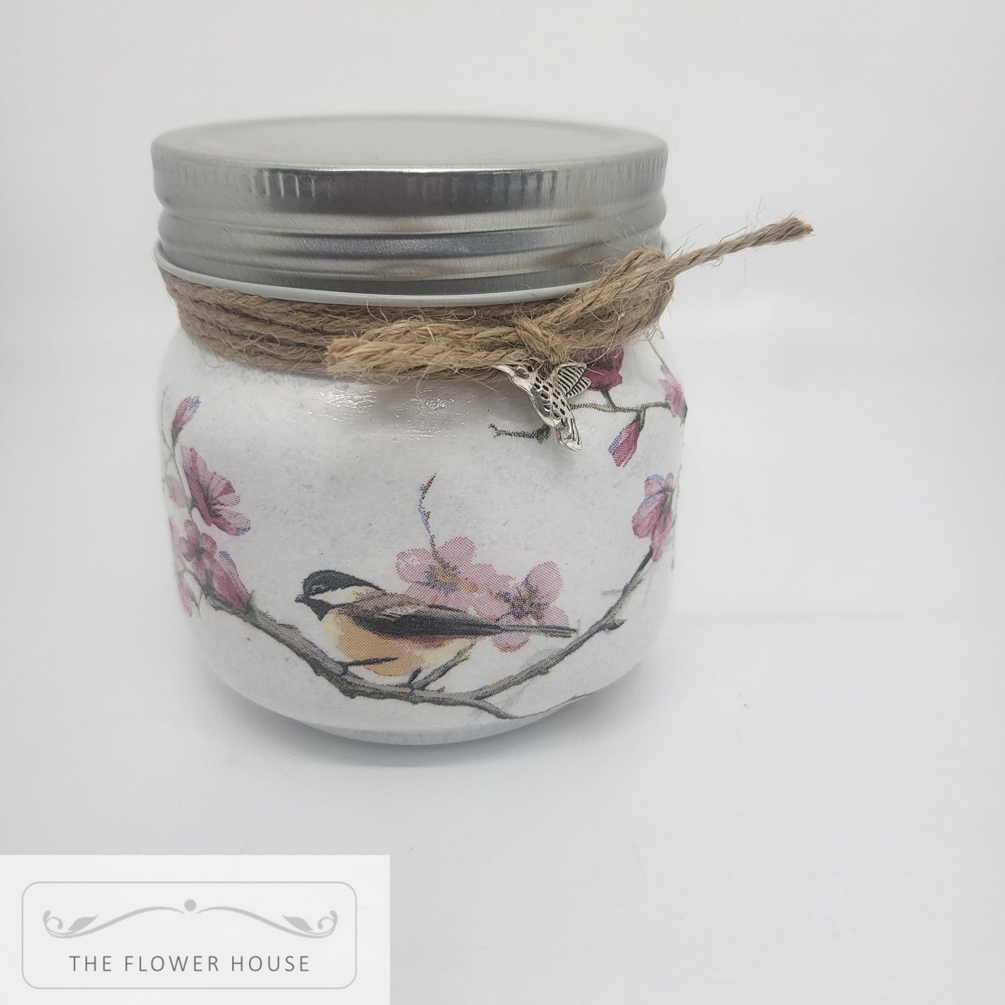 Decoupaged Single Wick Soy Wax Candle Jars