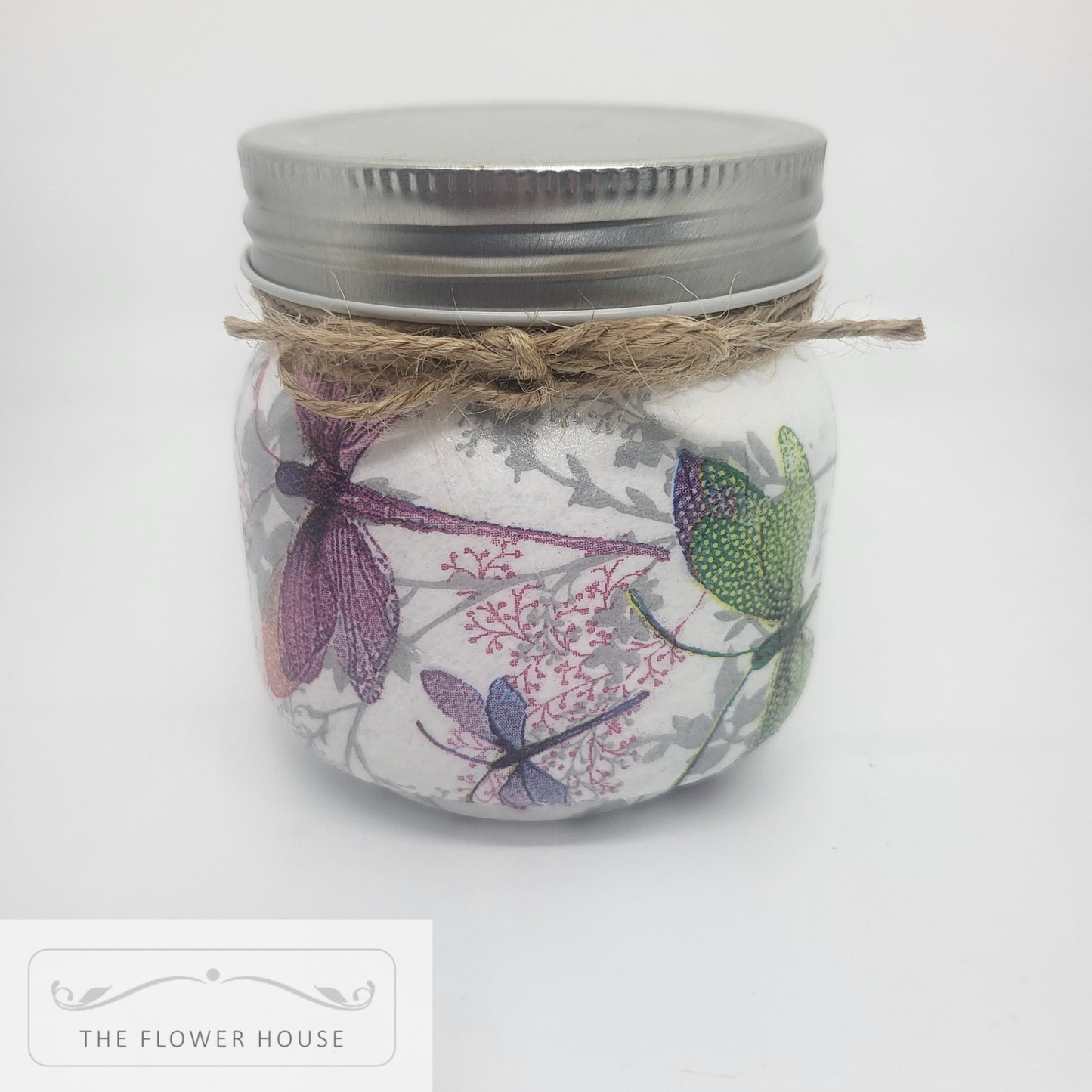 Decoupaged Single Wick Soy Wax Candle Jars