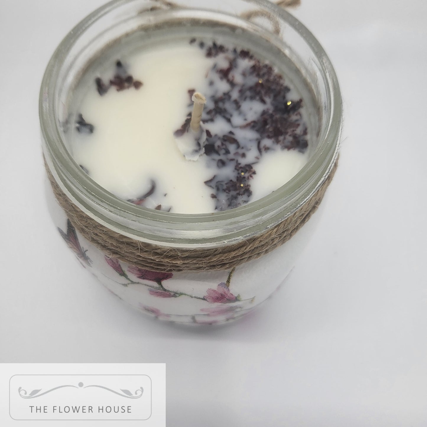 Decoupaged Single Wick Soy Wax Candle Jars