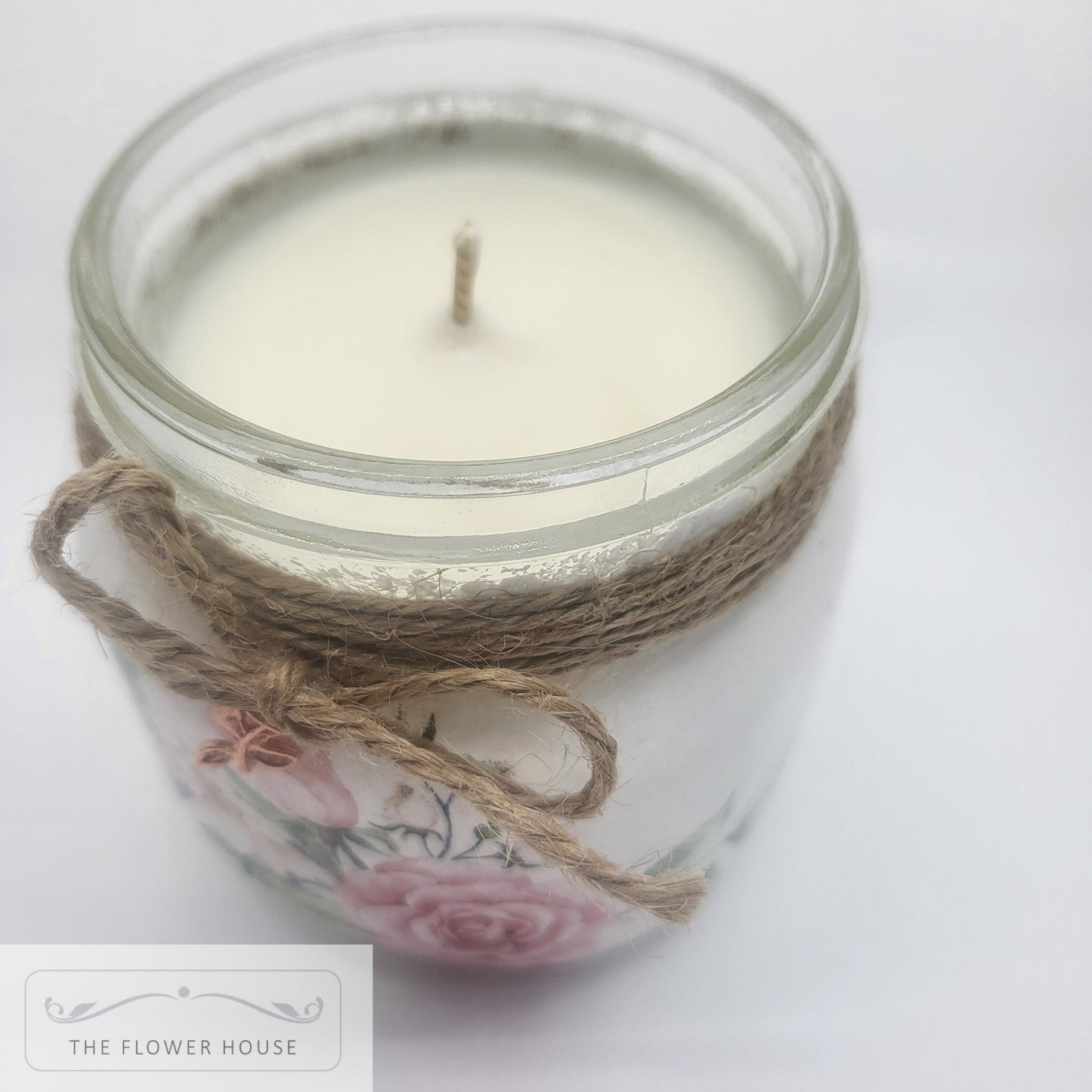 Decoupaged Single Wick Soy Wax Candle Jars