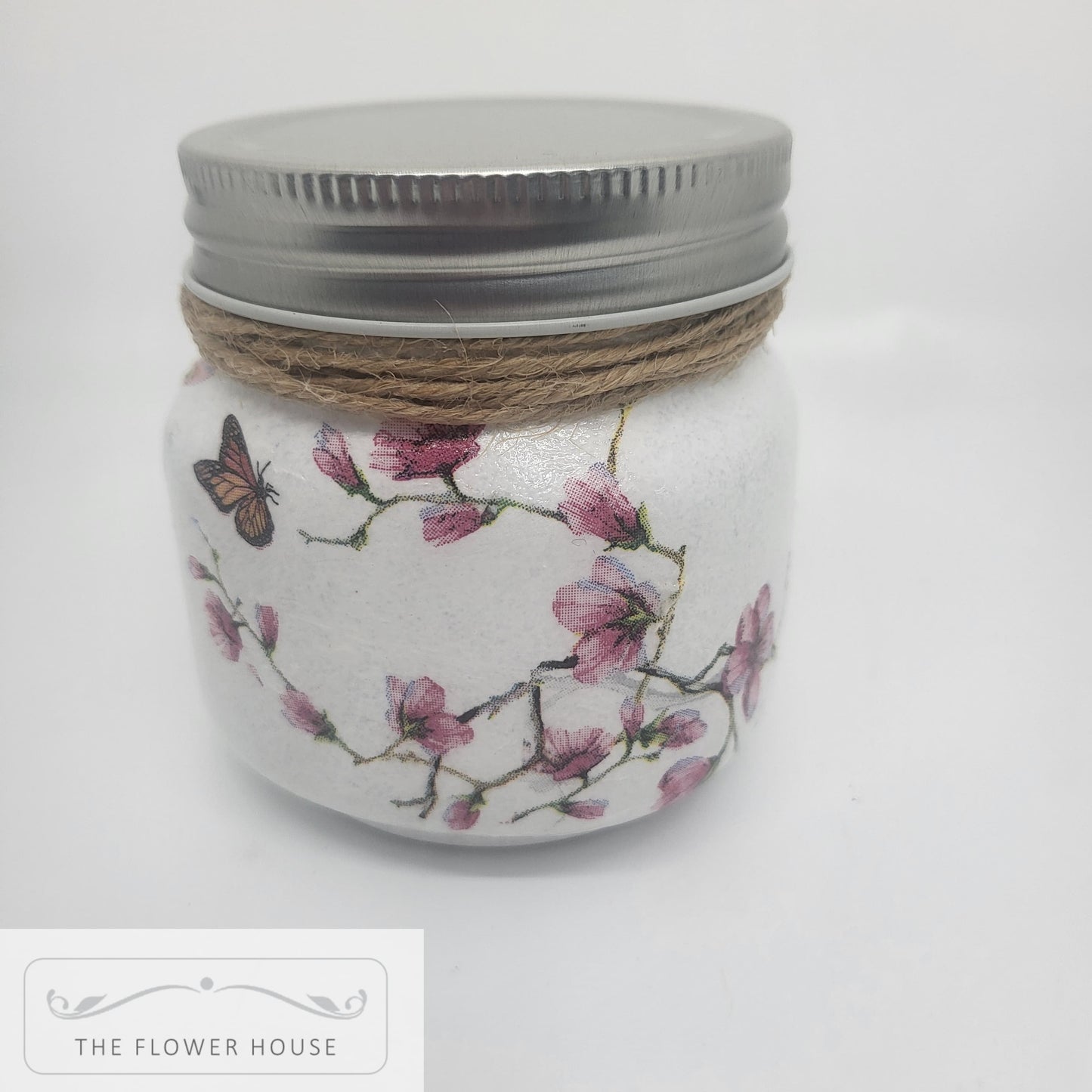 Decoupaged Single Wick Soy Wax Candle Jars