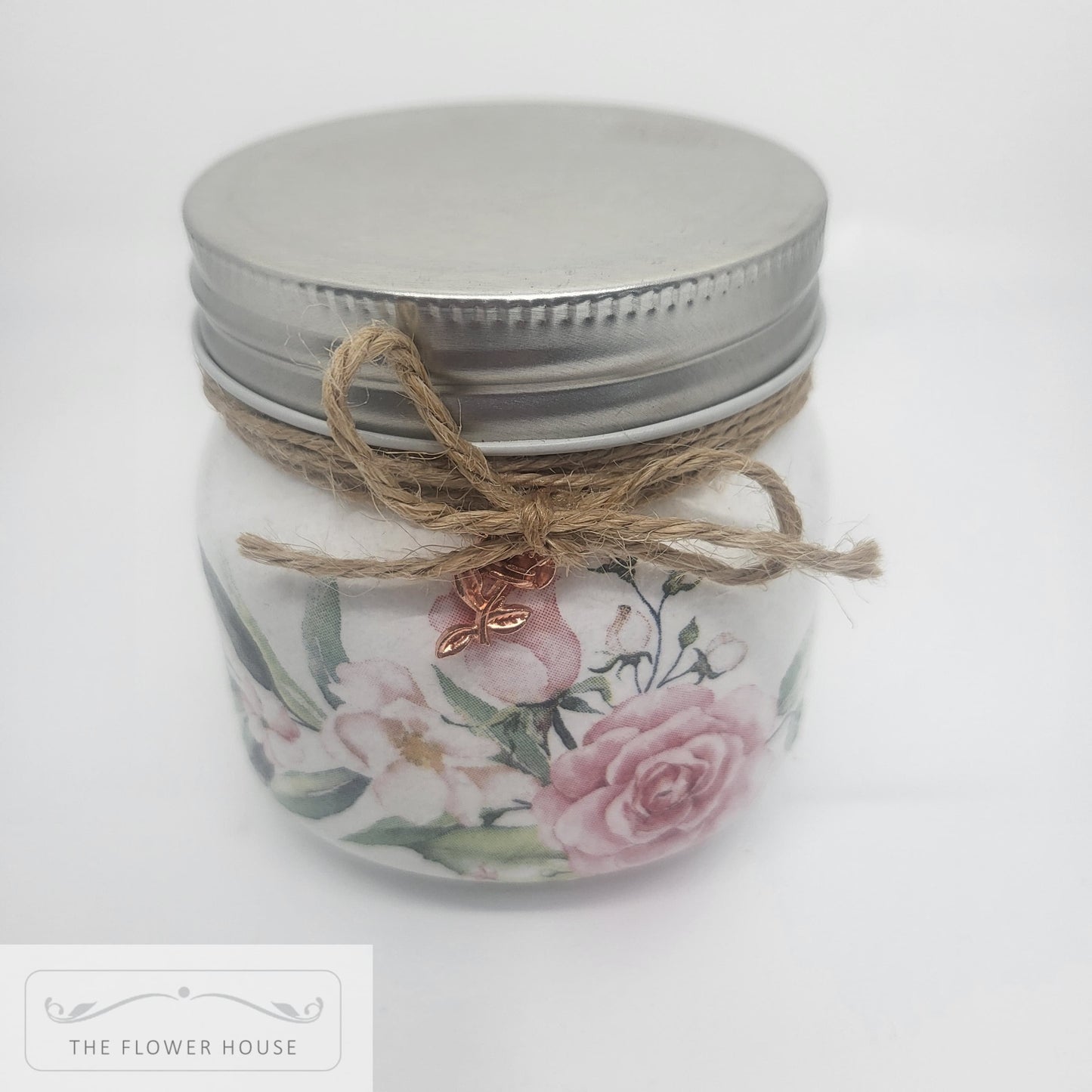 Decoupaged Single Wick Soy Wax Candle Jars