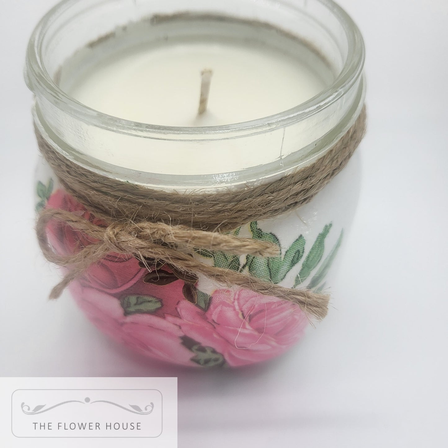 Decoupaged Single Wick Soy Wax Candle Jars